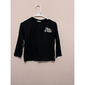 Zara - Black Christmas long t-shirt